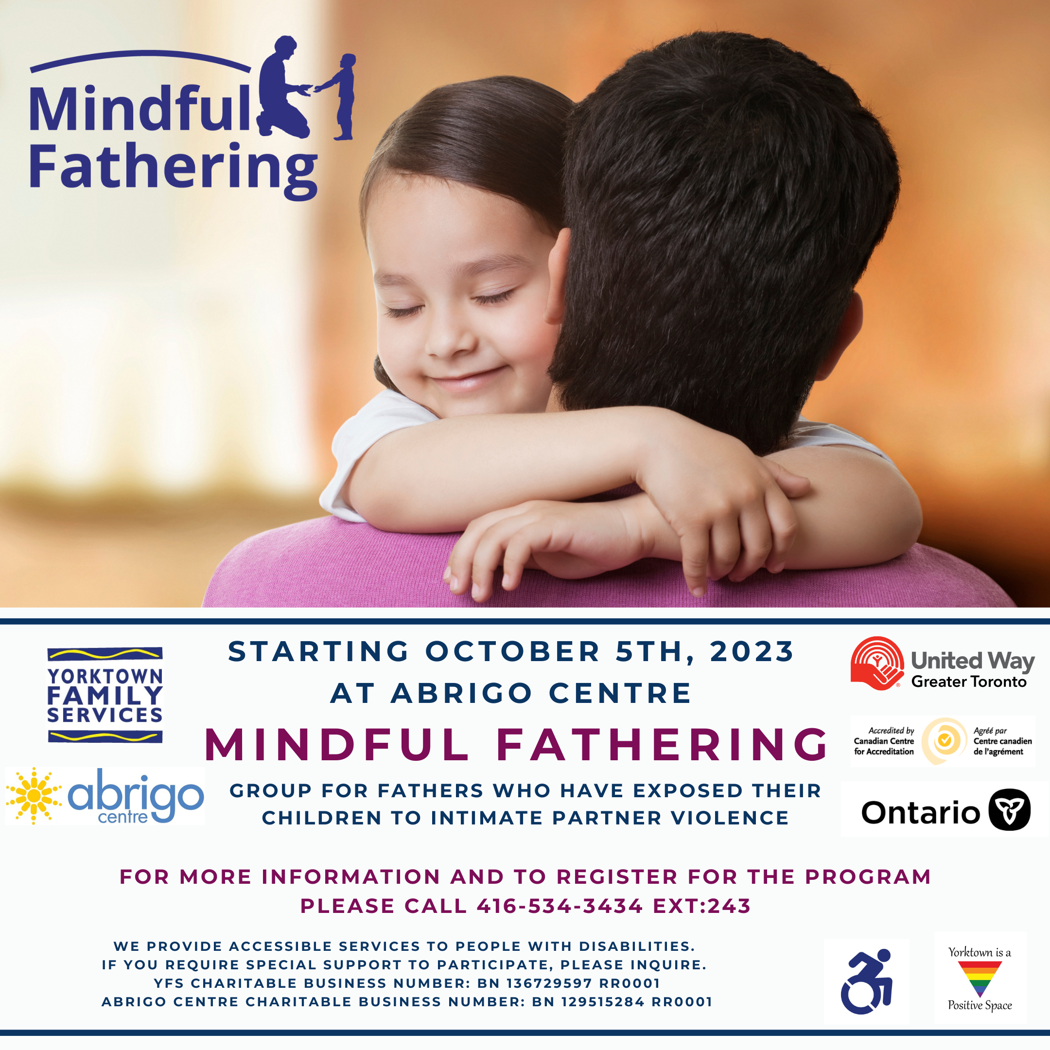 Yorktown Family Services and Abrigo Centre Mindful Fathering