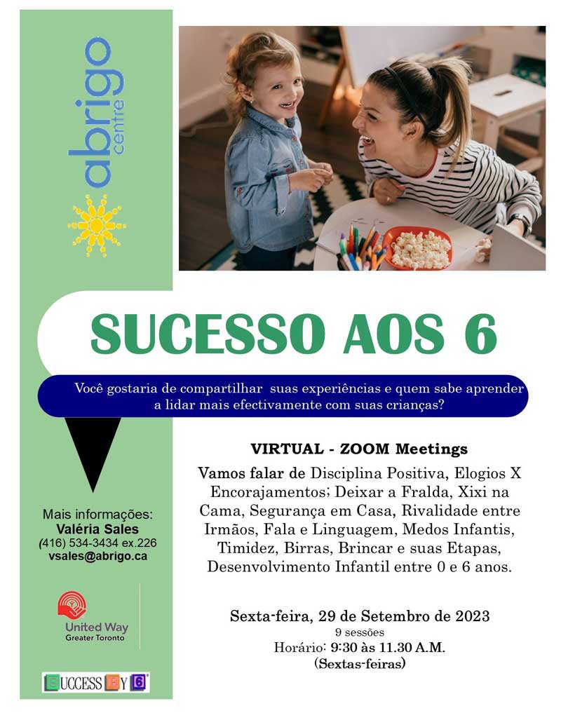 Virtual “Success by 6” Classes starting soon!